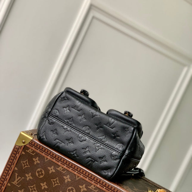 BACKUP BACKPACK 22 IN BLACK MONOGRAM EMPREINTE LEATHER