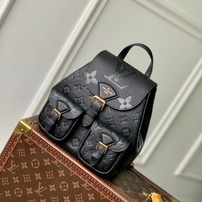BACKUP BACKPACK 22 IN BLACK MONOGRAM EMPREINTE LEATHER