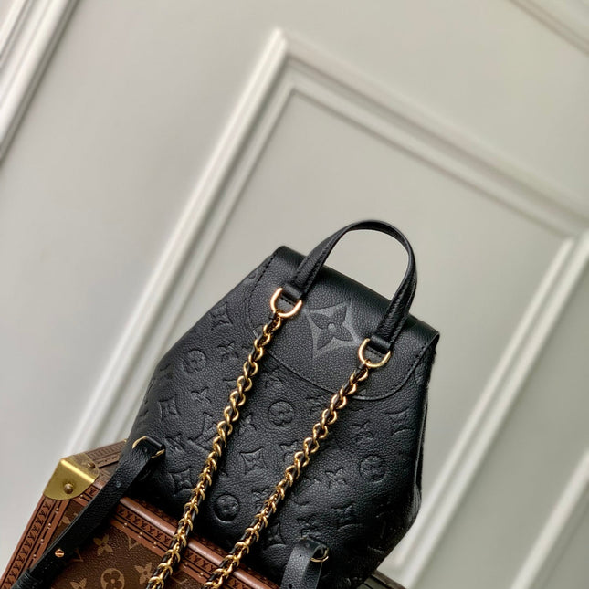 BACKUP BACKPACK 22 IN BLACK MONOGRAM EMPREINTE LEATHER