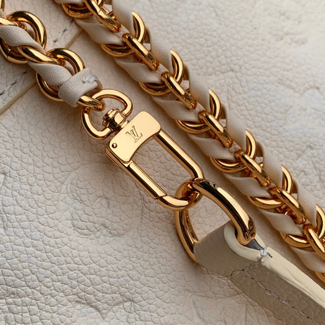 BACKUP BACKPACK 22 IN CREAM MONOGRAM EMPREINTE LEATHER