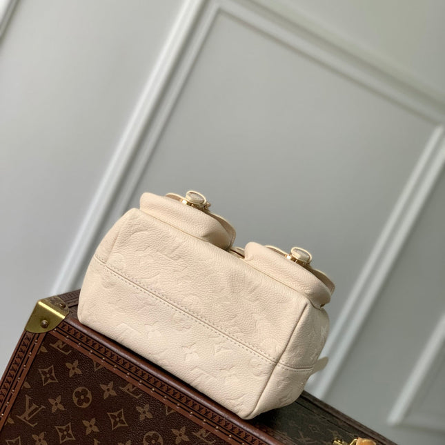 BACKUP BACKPACK 22 IN CREAM MONOGRAM EMPREINTE LEATHER