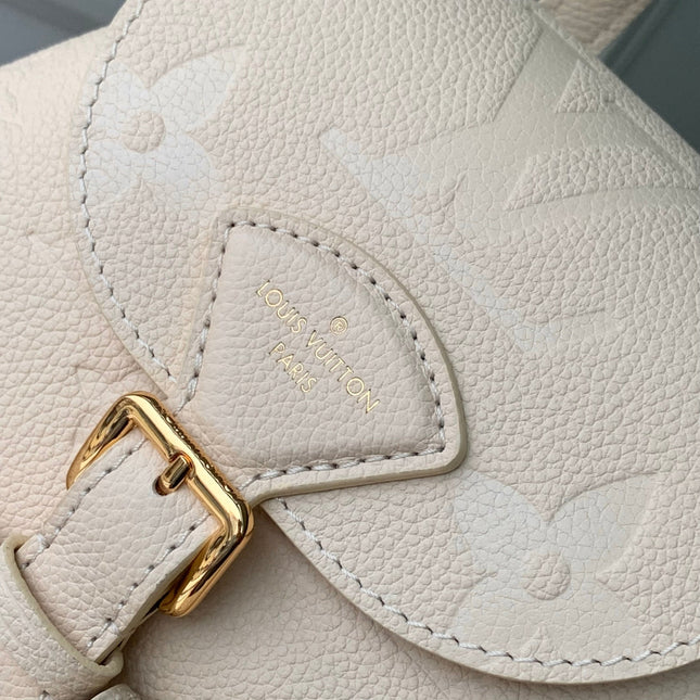 BACKUP BACKPACK 22 IN CREAM MONOGRAM EMPREINTE LEATHER
