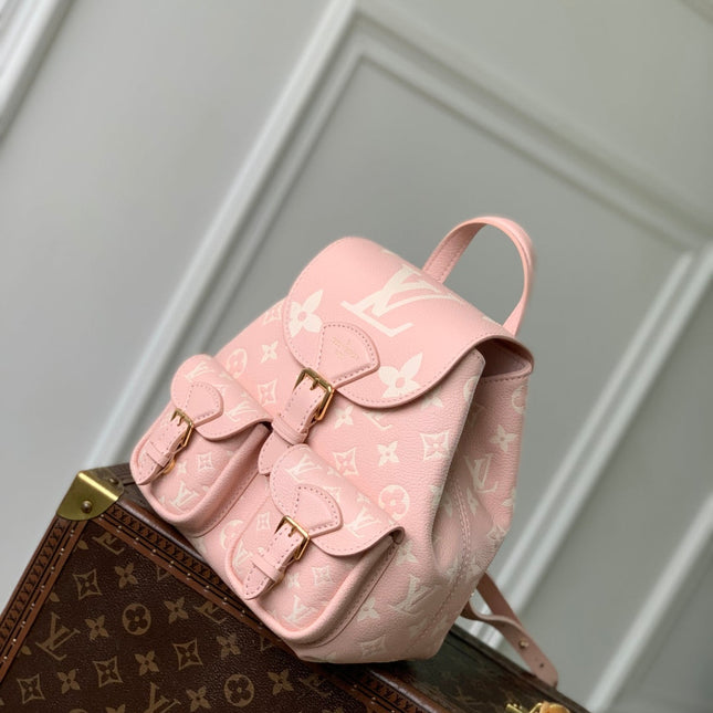 BACKUP BACKPACK 22 IN LIGHT PINK MONOGRAM EMPREINTE LEATHER