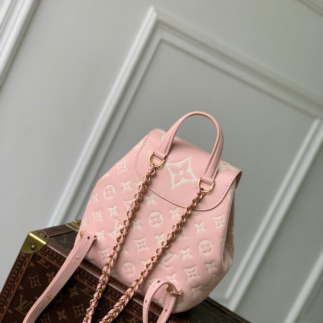 BACKUP BACKPACK 22 IN LIGHT PINK MONOGRAM EMPREINTE LEATHER