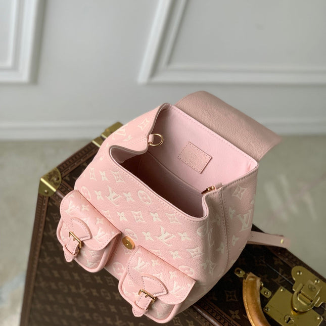 BACKUP BACKPACK 22 IN LIGHT PINK MONOGRAM EMPREINTE LEATHER