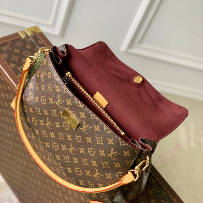 HIDE AWAY MM 36 IN BROWN MONOGRAM COATED CANVAS AND CALFSKIN
