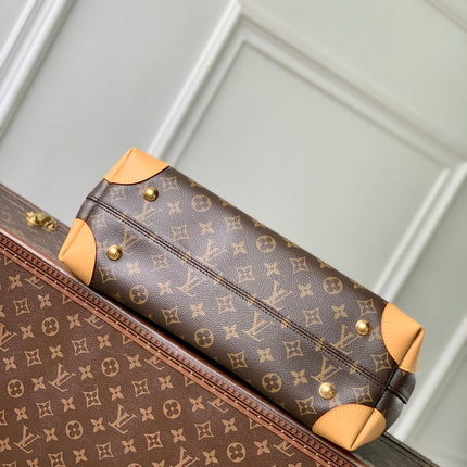 HIDE AWAY MM 36 IN BROWN MONOGRAM COATED CANVAS AND CALFSKIN
