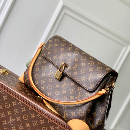 HIDE AWAY MM 36 IN BROWN MONOGRAM COATED CANVAS AND CALFSKIN