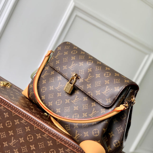 HIDE AWAY MM 36 IN BROWN MONOGRAM COATED CANVAS AND CALFSKIN