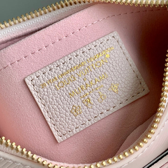 MARELLINI LV X TM 19 IN PINK CHEEKY CHERRY BLOSSOM EPI CALFSKIN