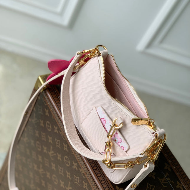 MARELLINI LV X TM 19 IN PINK CHEEKY CHERRY BLOSSOM EPI CALFSKIN