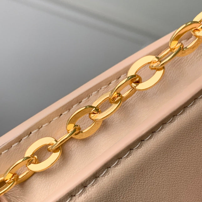 WALLET ON CHAIN BLOOM 20 IN BEIGE CALFSKIN