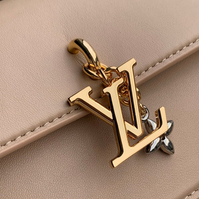 WALLET ON CHAIN BLOOM 20 IN BEIGE CALFSKIN