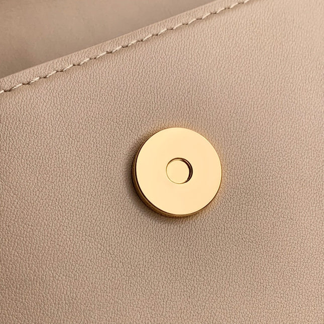WALLET ON CHAIN BLOOM 20 IN BEIGE CALFSKIN