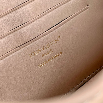 WALLET ON CHAIN BLOOM 20 IN BEIGE CALFSKIN