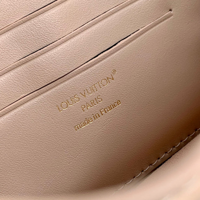 WALLET ON CHAIN BLOOM 20 IN BEIGE CALFSKIN