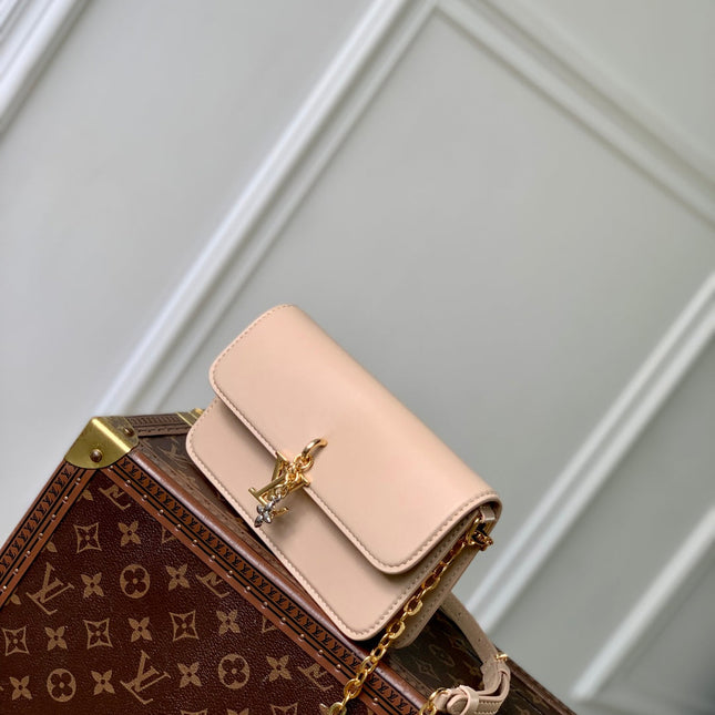 WALLET ON CHAIN BLOOM 20 IN BEIGE CALFSKIN