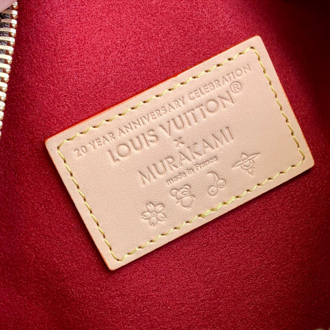 SIDE TRUNK MM LV x TM IN BROWN MONOGRAM CANVAS CHERRY PRINTED