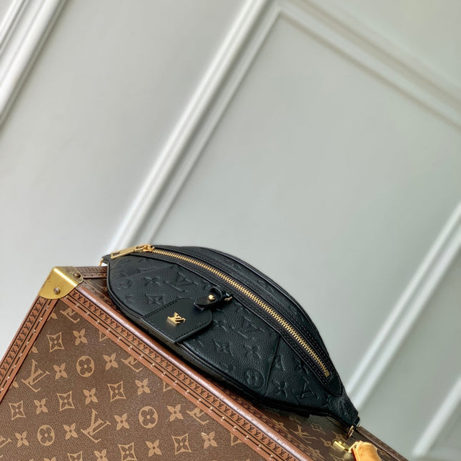 HIGH RISE 31 IN BLACK MONOGRAM EMPREINTE CALFSKIN EMBOSSED LOGO