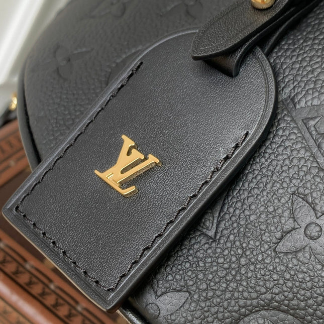 HIGH RISE 31 IN BLACK MONOGRAM EMPREINTE CALFSKIN EMBOSSED LOGO