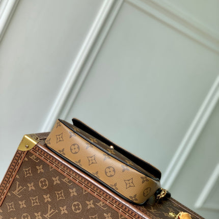 WALLET ON CHAIN IVY 23 IN BROWN MONOGRAM REVERSE CANVAS
