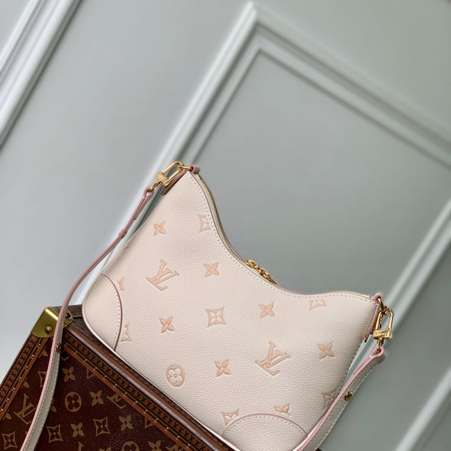 BOULOGNE 29 IN LIGHT PINK MONOGRAM EMPREINTE CANVAS GOLD HARDWARE