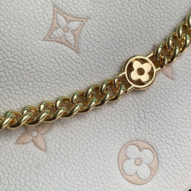 BOULOGNE 29 IN LIGHT PINK MONOGRAM EMPREINTE CANVAS GOLD HARDWARE
