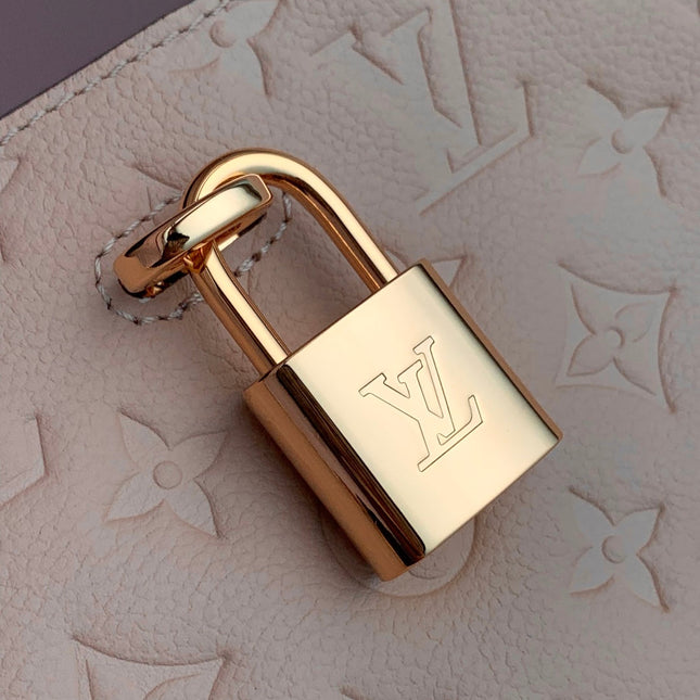 ANYTIME MM 42 IN NUDE PINK MONOGRAM EMPREINTE CALFSKIN