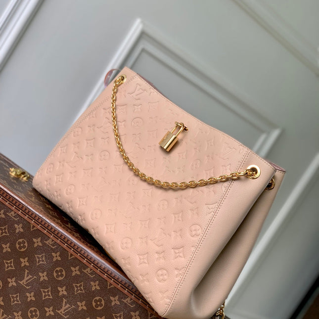 ANYTIME MM 42 IN NUDE PINK MONOGRAM EMPREINTE CALFSKIN