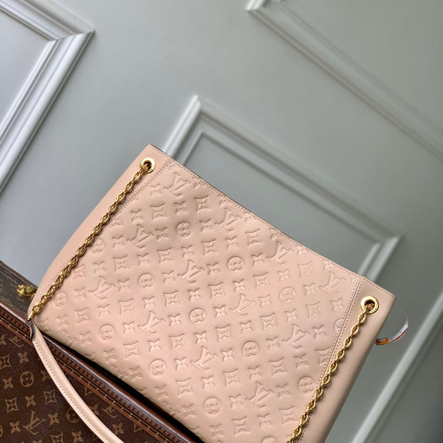 ANYTIME MM 42 IN NUDE PINK MONOGRAM EMPREINTE CALFSKIN