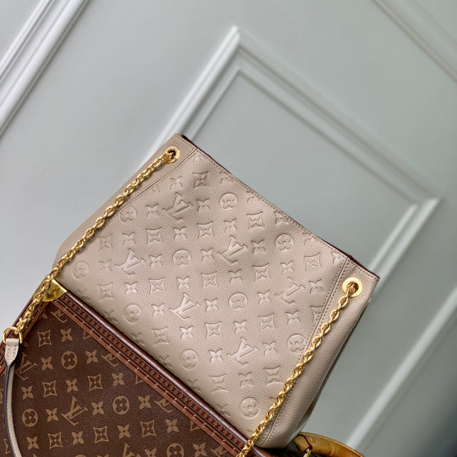 ANYTIME PM 34 IN ASH BROWN MONOGRAM EMPREINTE CALFSKIN