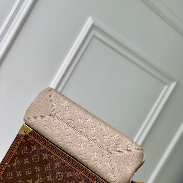 ANYTIME PM 34 IN ASH BROWN MONOGRAM EMPREINTE CALFSKIN