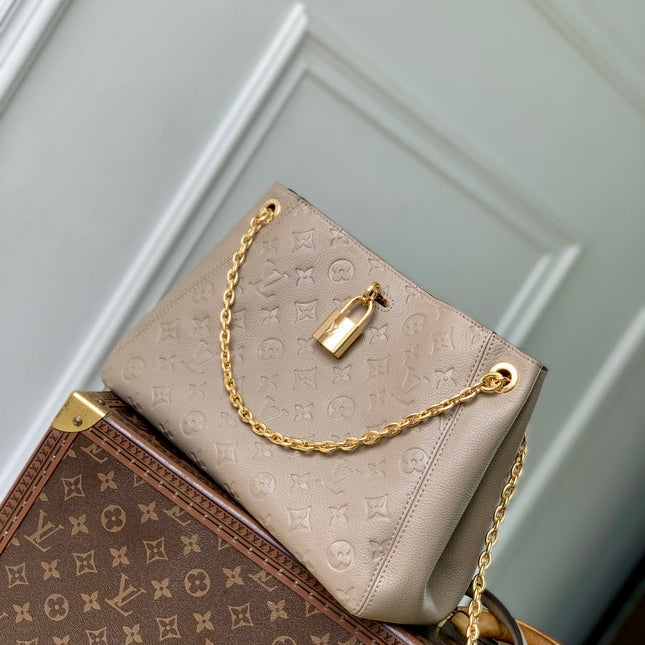 ANYTIME PM 34 IN ASH BROWN MONOGRAM EMPREINTE CALFSKIN