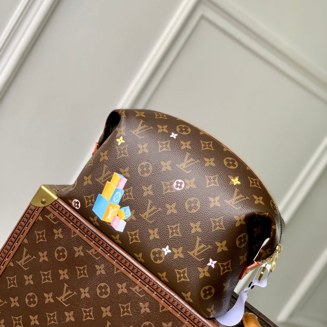VIVIENNE 27 IN BROWN MONOGRAM COATED CANVAS GOLD LOCK