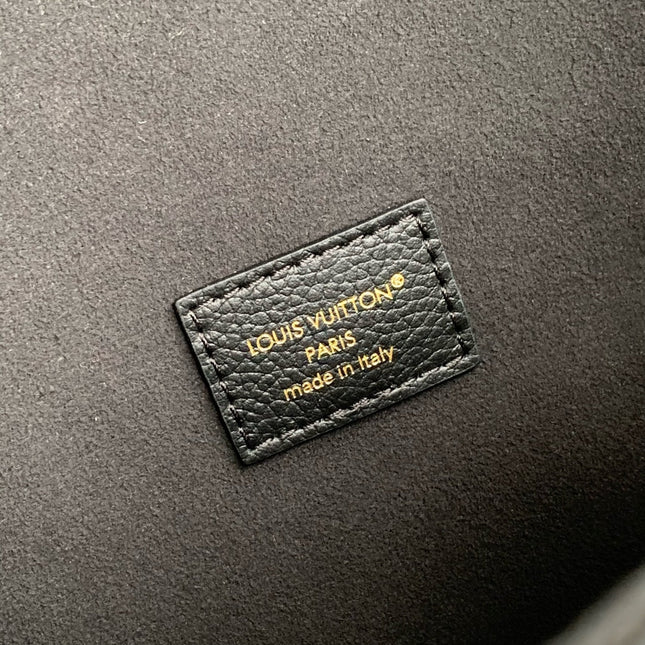 ANYTIME FLAP BAG 29.5 IN BLACK MONOGRAM CALFSKIN