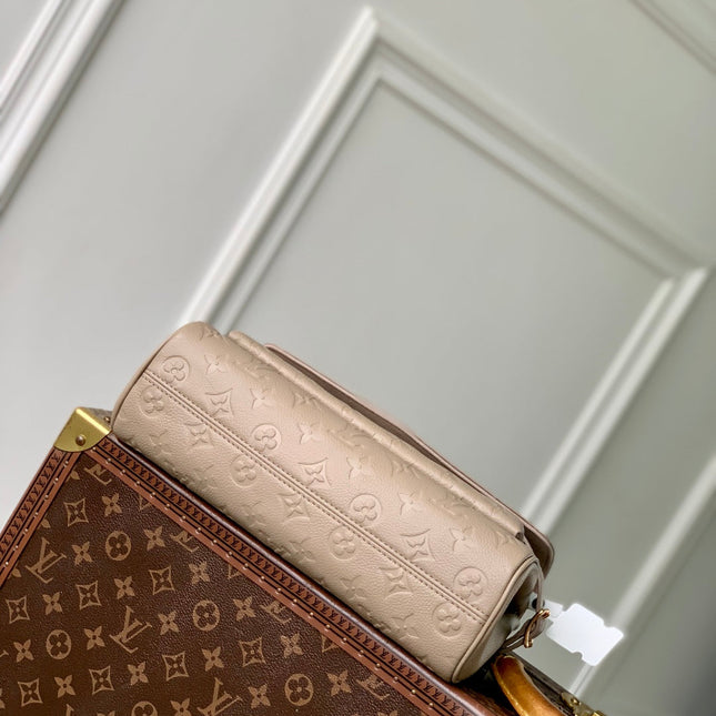 ANYTIME FLAP BAG 29.5 IN TOURTERELLE GRAY MONOGRAM CALFSKIN