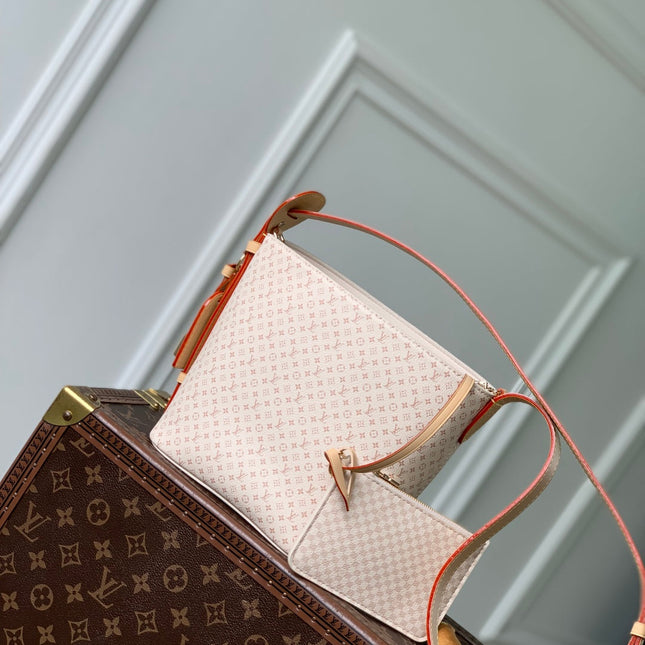 ROMANCE ALL IN BB 25S 18 IN DUNE MONOGRAM DAMIER CALFSKIN