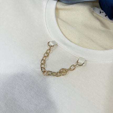 T-SHIRT WITH LV SILK SCARF IN JERSEY FABRIC 265970