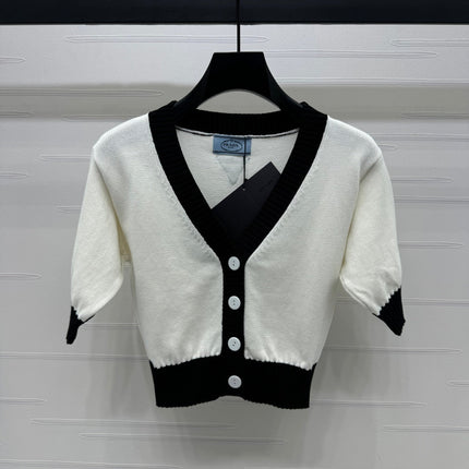 PRADA SHORT-SLEEVE KNIT TOP 269463