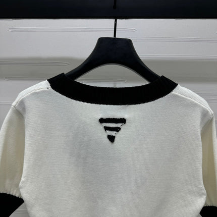 PRADA SHORT-SLEEVE KNIT TOP 269463