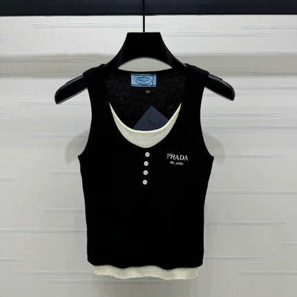 Prada 25 Tank Top Wool with Acrylic 233445