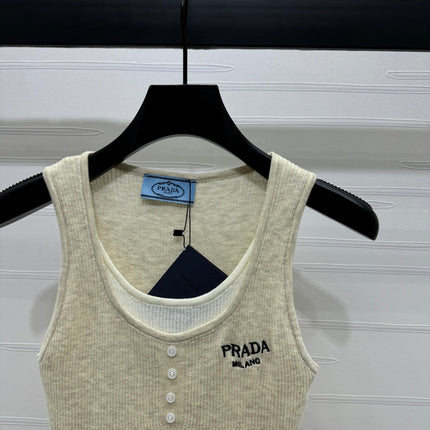 Prada 25 Tank Top Wool with Acrylic 233445