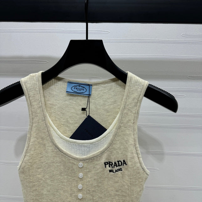 Prada 25 Tank Top Wool with Acrylic 233445