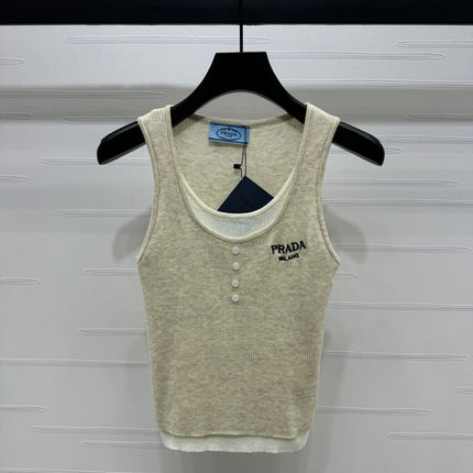 Prada 25 Tank Top Wool with Acrylic 233445