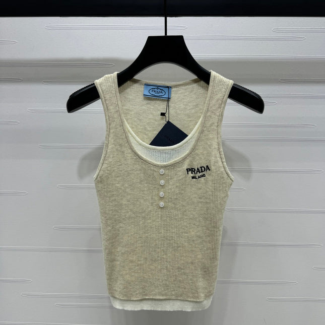 Prada 25 Tank Top Wool with Acrylic 233445