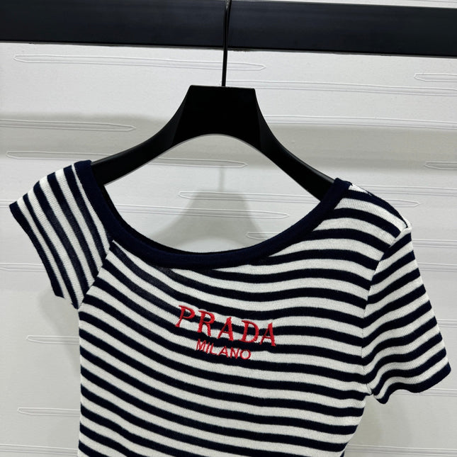 Prada 25 One-Shoulder Top Wool 233511
