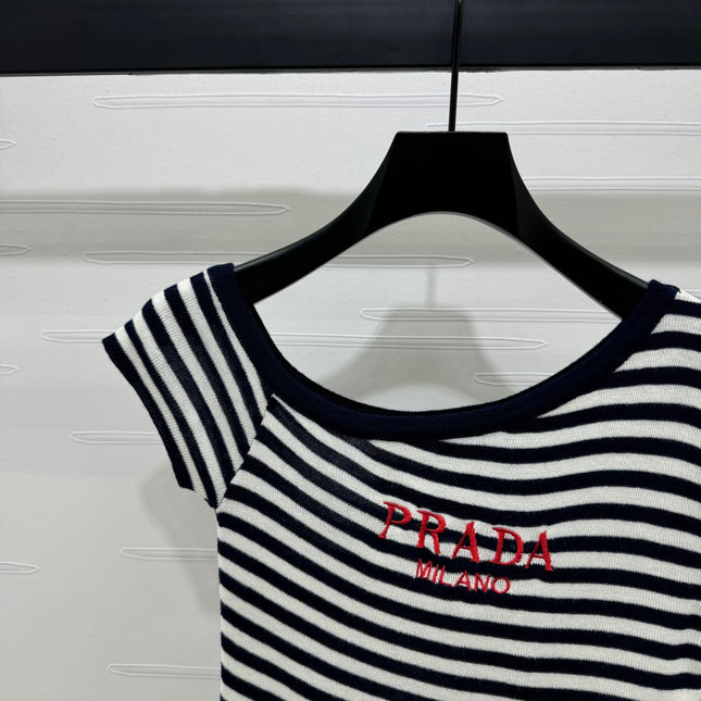 Prada 25 One-Shoulder Top Wool 233511