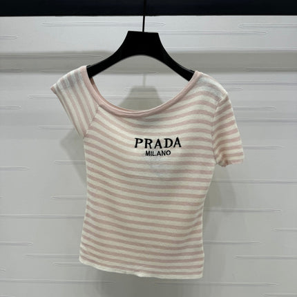 Prada 25 One-Shoulder Top Wool 233511
