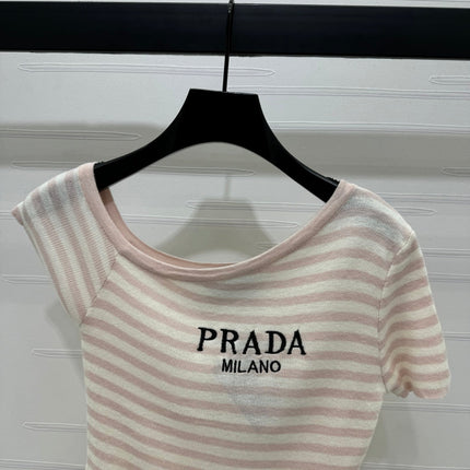 Prada 25 One-Shoulder Top Wool 233511