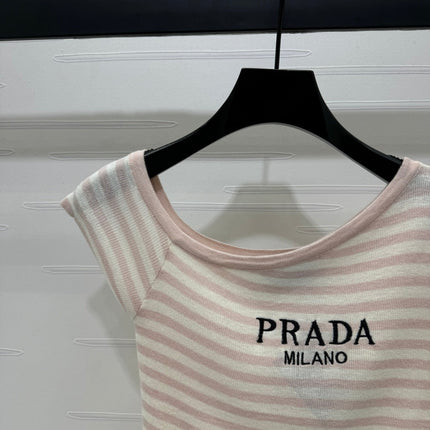 Prada 25 One-Shoulder Top Wool 233511